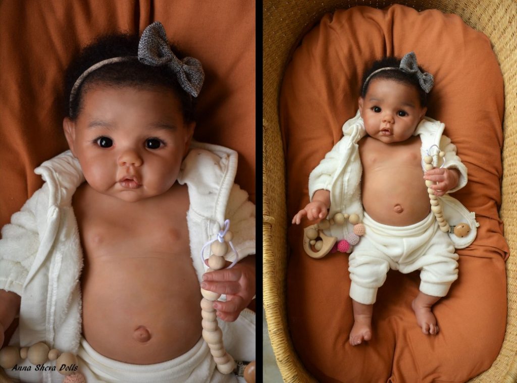 Sheva Dolls OOAK Lifelike Doll Ethnic biracial AA Reborn Baby Girl sheva-dolls-ooak-lifelike-doll-ethnic-biracial-aa-reborn-baby-girl