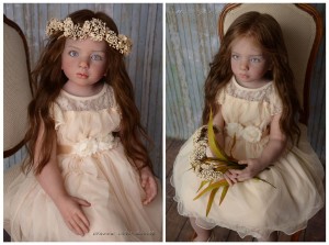 Lifelike art doll Amelie Aloenka kit