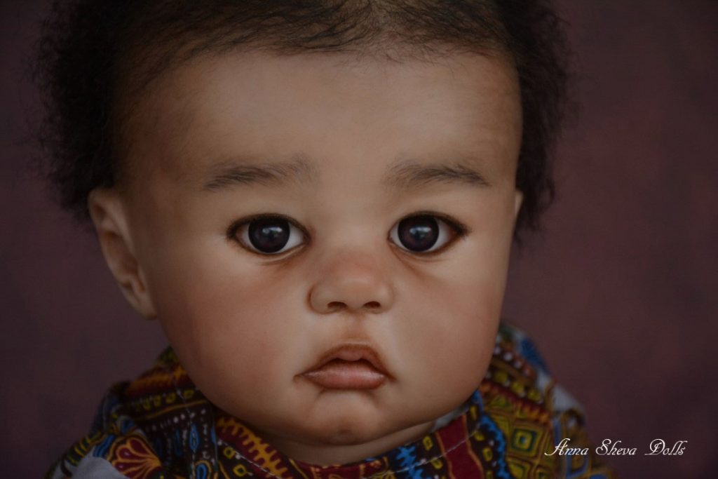 Sheva Dolls OOAK lifelike reborn biracial/mixed race ethnic baby doll